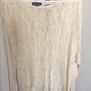 Sheer long sleeve top